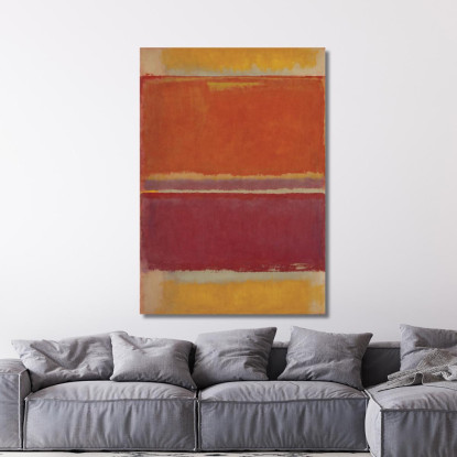Tramonto Su Ocra Stile Mark Rothko irhk19 quadro stampato su tela