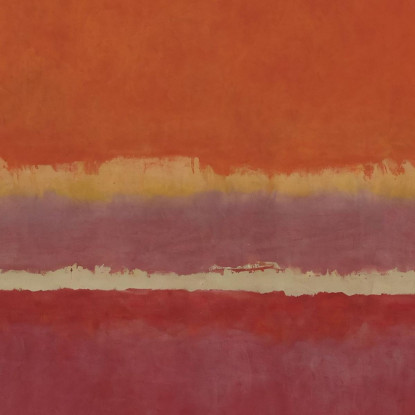 Tramonto Su Ocra Stile Mark Rothko irhk19 quadro stampato su tela