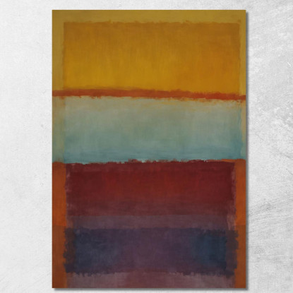 Oro Caldo E Blu Freddo Reinterpretazione Mark Rothko irhk20 quadro stampato su tela