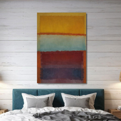 Oro Caldo E Blu Freddo Reinterpretazione Mark Rothko irhk20 quadro stampato su tela