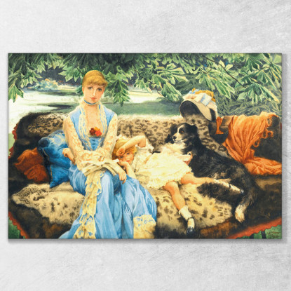 Tranquillo James Tissot jts84 quadro stampato su tela