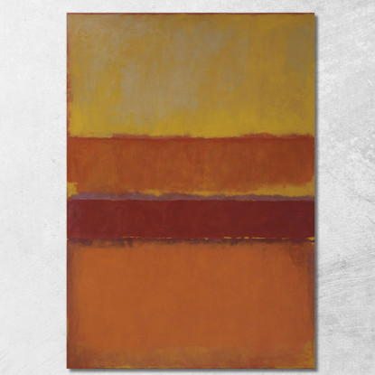 Giallo Arancione E Rosso Intenso Stile Mark Rothko irhk22 quadro stampato su tela