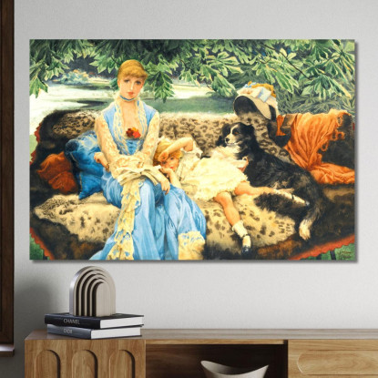 Tranquillo James Tissot jts84 quadro stampato su tela