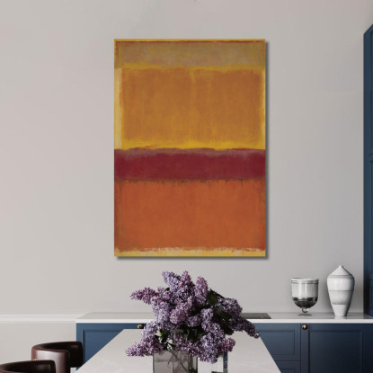 Giallo Rosso E Ruggine Reinterpretazione Mark Rothko irhk23 quadro stampato su tela