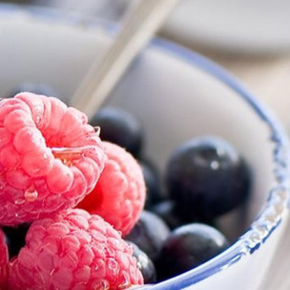 Quadro Moderno Ciotola Di Frutti Di Bosco Con Miele foo27 quadro stampato su tela