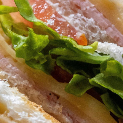 Quadro Moderno Club Sandwich Con Lattuga E Formaggio foo28 quadro stampato su tela