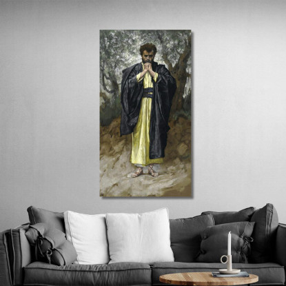 San Matteo San Mathieu James Tissot jts88 quadro stampato su tela