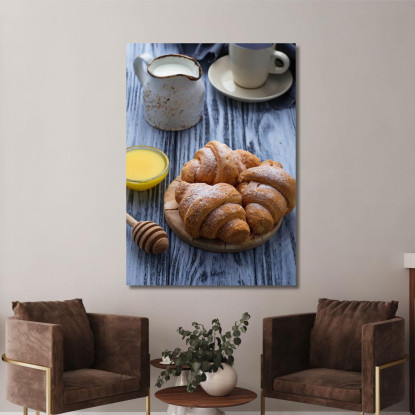 Quadro Moderno Croissant Com Miele foo41 quadro stampato su tela