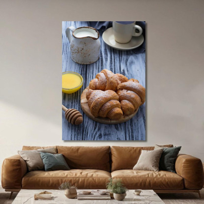 Quadro Moderno Croissant Com Miele foo41 quadro stampato su tela