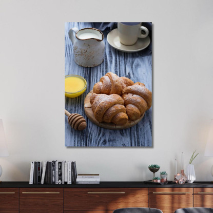 Quadro Moderno Croissant Com Miele foo41 quadro stampato su tela