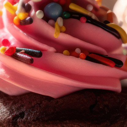 Quadro Moderno Cupcake Colorati Con Glassa E Decorazioni Zuccherate foo49 quadro stampato su tela