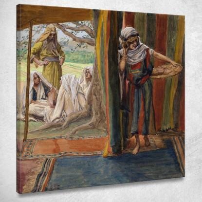 Sarah Sente E Ride James Tissot jts92 quadro stampato su tela