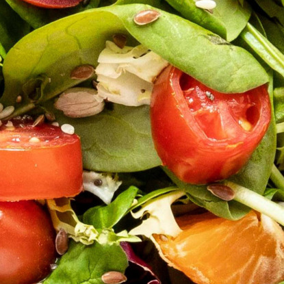 Quadro Moderno Insalata Con Verdure Fresche E Agrumi foo68 quadro stampato su tela