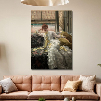 Mare James Tissot jts93 quadro stampato su tela