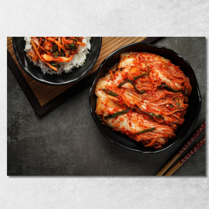 Quadro Moderno Kimchi Coreano Piccante foo74 quadro stampato su tela