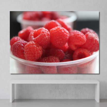 Quadro Moderno Lamponi Freschi foo75 quadro stampato su tela