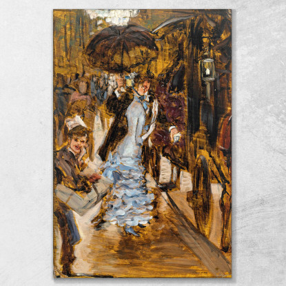 Schizzo Per La Damigella D'Onore James Tissot jts95 quadro stampato su tela