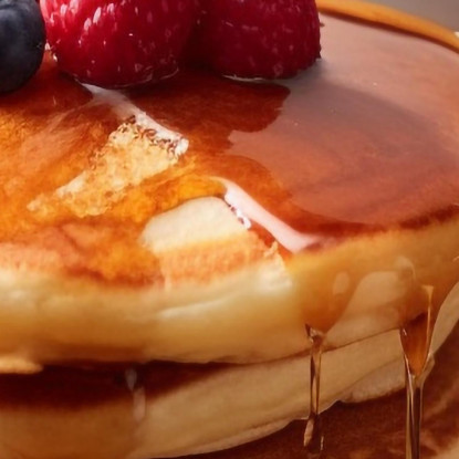 Quadro Moderno Pancakes Con Sciroppo D'Acero E Frutti Di Bosco foo87 quadro stampato su tela