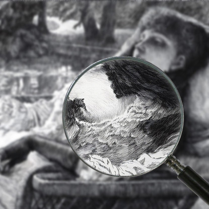 Sera D'Estate James Tissot jts96 quadro stampato su tela