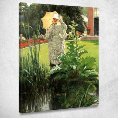 Mattina Di Primavera James Tissot jts97 quadro stampato su tela