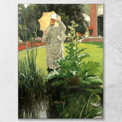 Mattina Di Primavera James Tissot jts97 quadro stampato su tela