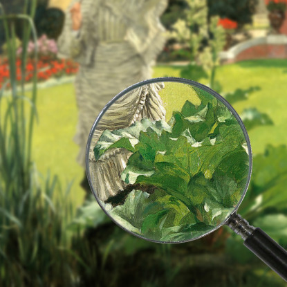 Mattina Di Primavera James Tissot jts97 quadro stampato su tela