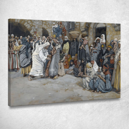 Permetti Ai Bambini Di Venire A Me James Tissot jts99 quadro stampato su tela