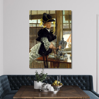 Tè James Tissot jts101 quadro stampato su tela