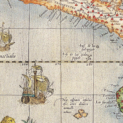 Quadro Mappa Antica Delle Americhe Con Rappresentazione Storica E Elementi Artistici map9 quadro stampato su tela