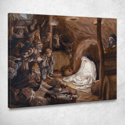L'Adorazione Dei Pastori James Tissot jts103 quadro stampato su tela
