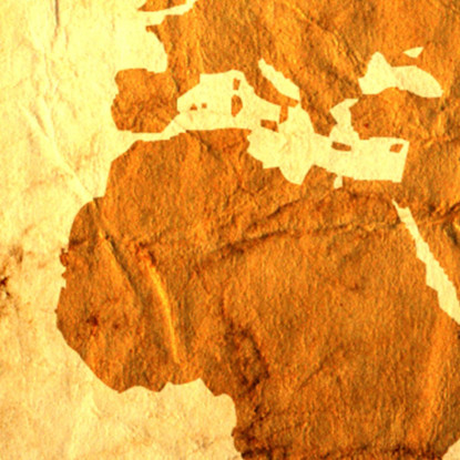 Quadro Mappa Del Mondo Effetto Carta Invecchiata Con Texture Vintage In Tono Sepia map30 quadro stampato su tela