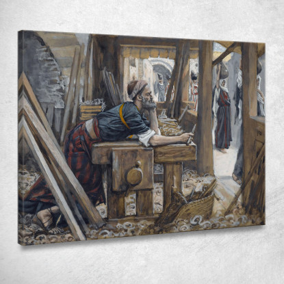 L'Ansia Di San Giuseppe James Tissot jts105 quadro stampato su tela