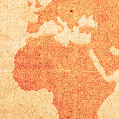 Quadro Mappa Del Mondo Vintage Con Effetto Carta Invecchiata E Testo Decorativo map38 quadro stampato su tela