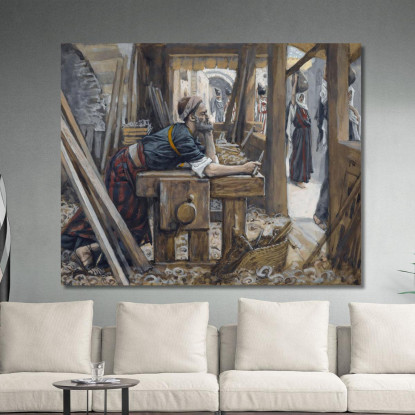 L'Ansia Di San Giuseppe James Tissot jts105 quadro stampato su tela