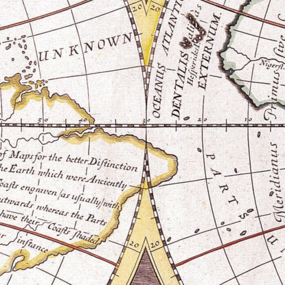 Quadro Mappa Storica Del Mondo A Due Emisferi Con Illustrazioni Antiche E Dettagli Artistici map47 quadro stampato su tela