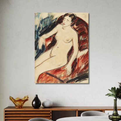 Nudo Christian Rohlfs cro2 quadro stampato su tela