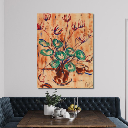 Ciclamino Christian Rohlfs cro4 quadro stampato su tela