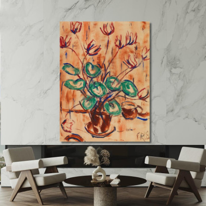 Ciclamino Christian Rohlfs cro4 quadro stampato su tela