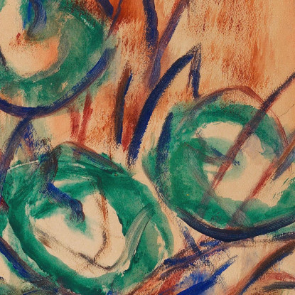 Ciclamino Christian Rohlfs cro4 quadro stampato su tela