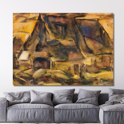 Casale In Holstein Christian Rohlfs cro8 quadro stampato su tela