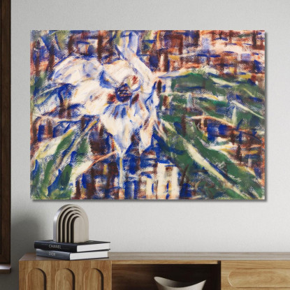 Magnolia Blu Christian Rohlfs cro10 quadro stampato su tela