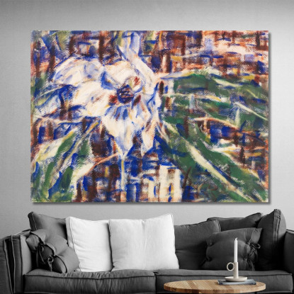 Magnolia Blu Christian Rohlfs cro10 quadro stampato su tela
