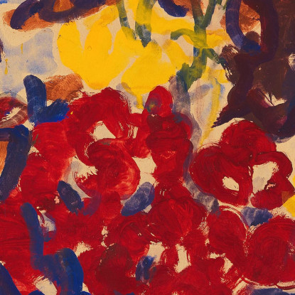 Mazzo Di Fiori Estivi Variopinti Christian Rohlfs cro14 quadro stampato su tela