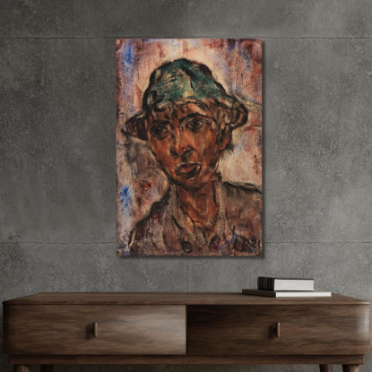 Ragazzo Con Cappello Christian Rohlfs cro15 quadro stampato su tela