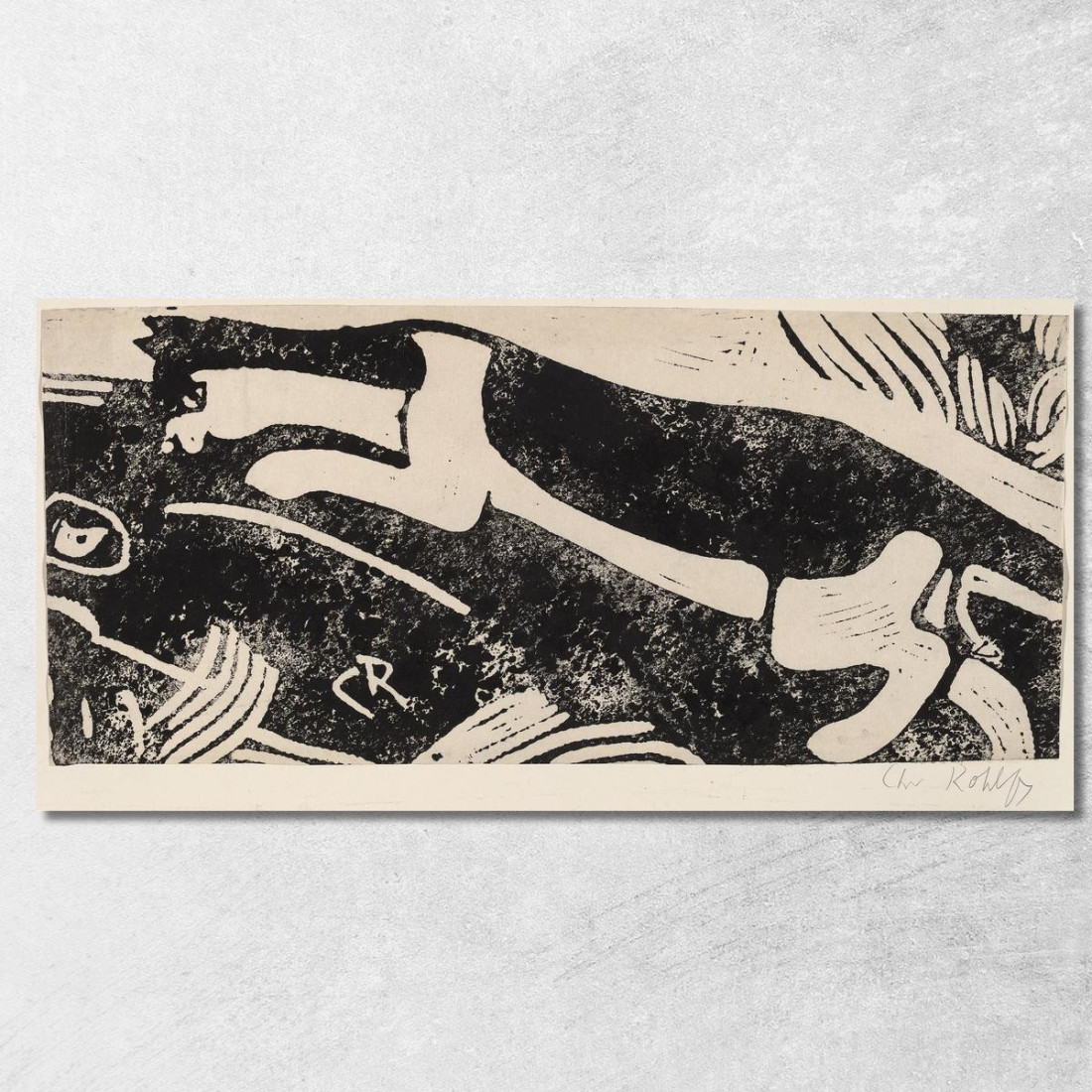 Gatto E Topo Christian Rohlfs cro17 quadro stampato su tela