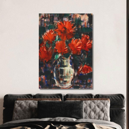 Dalie Christian Rohlfs cro18 quadro stampato su tela