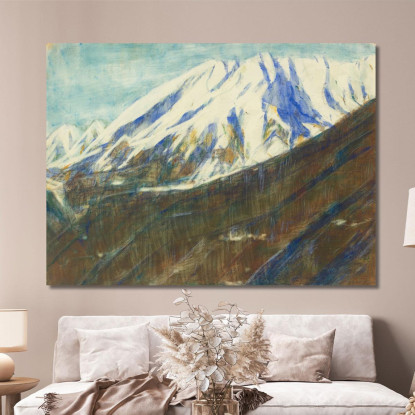 Ghiridone Nella Neve Lago Maggiore Christian Rohlfs cro32 quadro stampato su tela