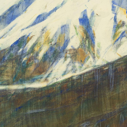 Ghiridone Nella Neve Lago Maggiore Christian Rohlfs cro32 quadro stampato su tela