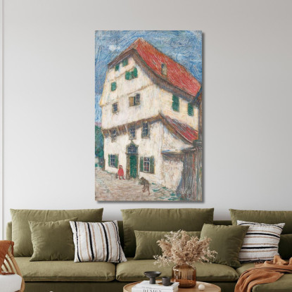 Casa Della Famiglia Andernach A Soest Christian Rohlfs cro36 quadro stampato su tela