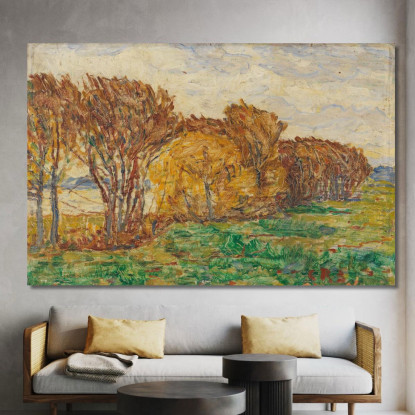 Paesaggio Autunnale Christian Rohlfs cro41 quadro stampato su tela